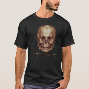 レオナルド・ダ・ヴィンチのスカル Tシャツ