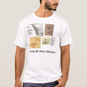レオナルド・ダ・ヴィンチのスケッチ Tシャツ