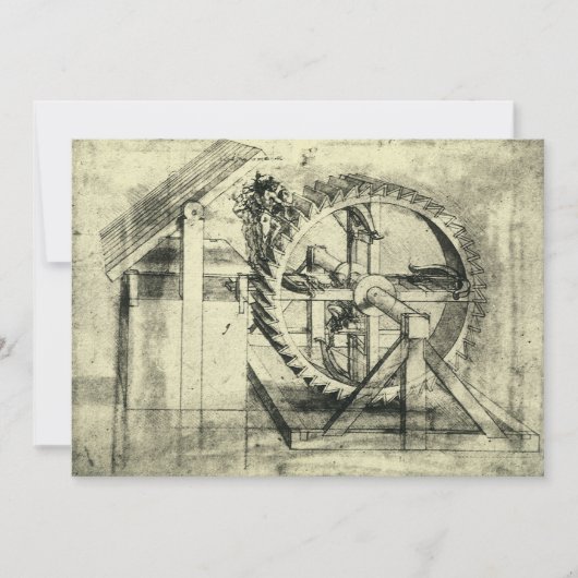 レオナルド・ダ・ヴィンチのトレッドミル動力クロスボウ (正面)