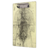 レオナルド・ダ・ヴィンチのヒト解剖学女性トルソ クリップボード (左)