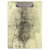 レオナルド・ダ・ヴィンチのヒト解剖学女性トルソ クリップボード (正面)