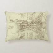 レオナルド・ダ・ヴィンチのヒト解剖学的脊柱 アクセントクッション (正面)