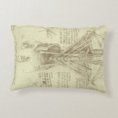 レオナルド・ダ・ヴィンチのヒト解剖学的脊柱 アクセントクッション (裏面)