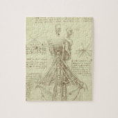 レオナルド・ダ・ヴィンチのヒト解剖学的脊柱 ジグソーパズル (縦)