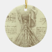 レオナルド・ダ・ヴィンチのヒト解剖学的脊柱 セラミックオーナメント (正面)