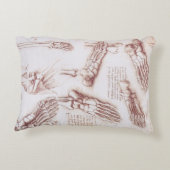 レオナルド・ダ・ヴィンチのヒト解剖学足骨 アクセントクッション (裏面)