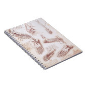 レオナルド・ダ・ヴィンチのヒト解剖学足骨 ノートブック (右側)