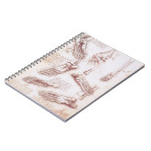 レオナルド・ダ・ヴィンチのヒト解剖学足骨 ノートブック (左側)