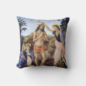 レオナルド・ダ・ヴィンチのベルロッチオによるキリストのバプテスマ クッション (正面)