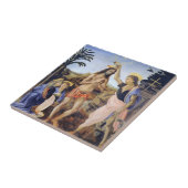 レオナルド・ダ・ヴィンチのベルロッチオによるキリストのバプテスマ タイル (側面)