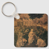 レオナルド・ダ・ヴィンチのマギ崇拝 キーホルダー (正面)