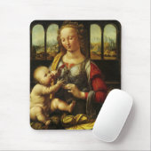 レオナルド・ダ・ヴィンチのマドンナ・オブ・カーネーション マウスパッド (マウス)