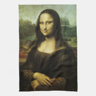 レオナルド・ダ・ヴィンチのモナ・リサ、ルネサンス美術 キッチンタオル