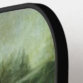 レオナルド・ダ・ヴィンチのモナ・リサ、ルネッサンス・アート ピックルボールラケット (左詳細)