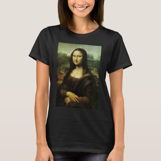 レオナルド・ダ・ヴィンチのモナ・リザ ルネサンスアート Tシャツ (正面)