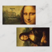 レオナルド・ダ・ヴィンチのモナ・リザ 名刺 (正面/裏面)