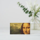 レオナルド・ダ・ヴィンチのモナ・リザ 名刺 (スタンド正面)