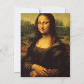 レオナルド・ダ・ヴィンチのモナ・リザ 招待状 (裏面)