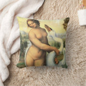 レオナルド・ダ・ヴィンチのルダとスワン クッション (ブランケット)