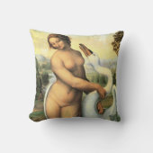 レオナルド・ダ・ヴィンチのルダとスワン クッション (正面)