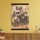 レオナルド・ダ・ヴィンチのレオナルド漫画（1499年～1500年） キャンバスプリント (インサイチュ (リビング))