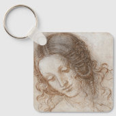 レオナルド・ダ・ヴィンチのレダ首長勉強 キーホルダー (正面)