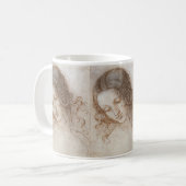 レオナルド・ダ・ヴィンチのレダ首長勉強 コーヒーマグカップ (正面左)