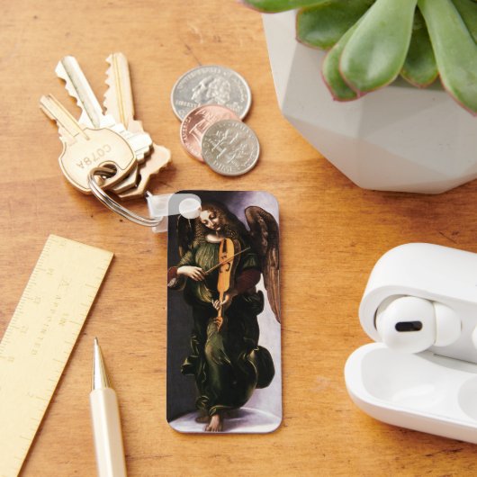 レオナルド・ダ・ヴィンチのヴィエルと緑の天使 キーホルダー (デスク)