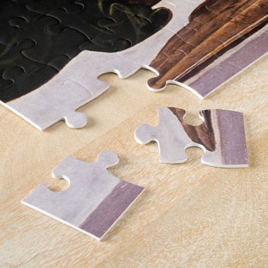 レオナルド・ダ・ヴィンチのヴィエルと緑の天使 ジグソーパズル (側面)