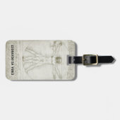 レオナルド・ダ・ヴィンチのヴィトルヴィアン・マン ラゲッジタグ (正面横)