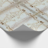 レオナルド・ダ・ヴィンチのヴィトルヴィアン・マン ラッピングペーパー (角)