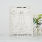 レオナルド・ダ・ヴィンチのヴィトルヴィアン・マン レターヘッド (スタンド正面)