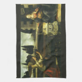 レオナルド・ダ・ヴィンチの主への受胎告知 キッチンタオル (縦)