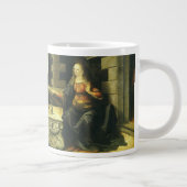 レオナルド・ダ・ヴィンチの主への受胎告知 ジャンボコーヒーマグカップ (右)