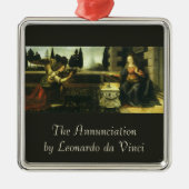 レオナルド・ダ・ヴィンチの主への受胎告知 メタルオーナメント (正面)