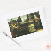 レオナルド・ダ・ヴィンチの主への受胎告知 長方形シール (封筒)