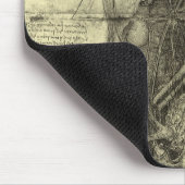 レオナルド・ダ・ヴィンチの人体解剖学、女性の胴体 マウスパッド (コーナー)