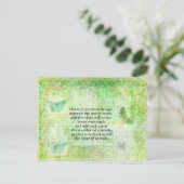 レオナルド・ダ・ヴィンチの動物権の引用文のビーガン ポストカード (スタンド正面)