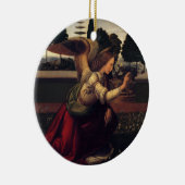 レオナルド・ダ・ヴィンチの告知-天使 セラミックオーナメント (右)