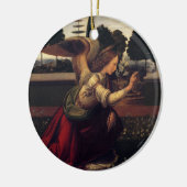 レオナルド・ダ・ヴィンチの告知-天使 セラミックオーナメント (左)