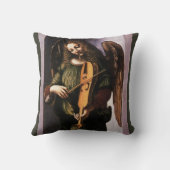 レオナルド・ダ・ヴィンチの天使と緑 クッション (裏面)