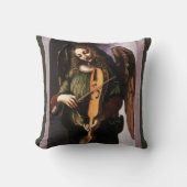 レオナルド・ダ・ヴィンチの天使と緑 クッション (正面)