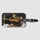 レオナルド・ダ・ヴィンチの天使と緑 ラゲッジタグ (正面横)