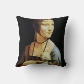 レオナルド・ダ・ヴィンチの女性とエルミン クッション (裏面)