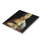 レオナルド・ダ・ヴィンチの女性とエルミン タイル (側面)