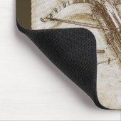 レオナルド・ダ・ヴィンチの巨大クロスボウ兵器スケッチ マウスパッド (コーナー)