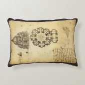 レオナルド・ダ・ヴィンチの建築カテドラル勉強 アクセントクッション (正面)