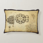 レオナルド・ダ・ヴィンチの建築カテドラル勉強 アクセントクッション (裏面)