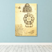 レオナルド・ダ・ヴィンチの建築カテドラル勉強 キャンバスプリント (インサイチュ (ウッドフロア))