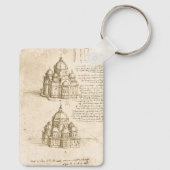レオナルド・ダ・ヴィンチの建築カテドラル勉強 キーホルダー (裏面)
